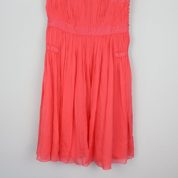 NWT Diane Von Furstenberg DVF Silk Pleated Dress| Flowy Weddings & Special Event - Picture 11 of 15